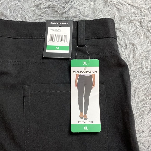 NWT DKNY JEANS  Women's XL Ponte Pant Black - Picture 8 of 8